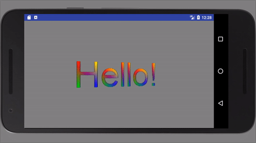 App preview, a simple 3D text spinning